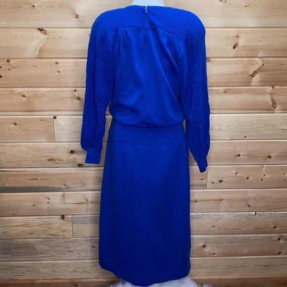 Vintage Ciao Ltd. Pure New Wool Bow Dress 10 - Picture 5 of 7